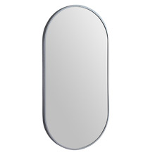 Modern 91cm Oblong Aluminium Wall Mirror